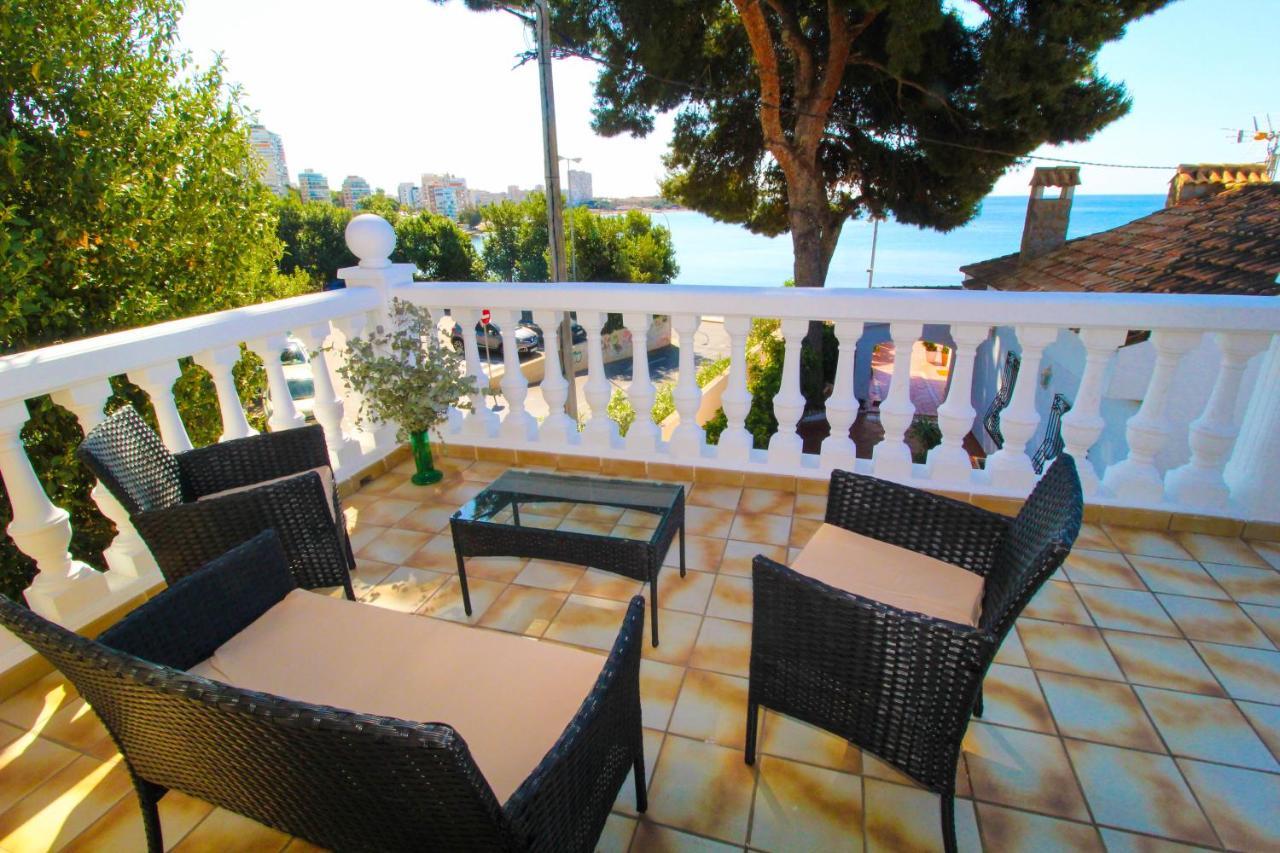 Great Villa, Sea Views, 20 Secs Walk To The Beach, Bbq, 9 People, 5 Mins Car From Alicante City Center, Sailing Club 3 Mins Walk Eksteriør billede